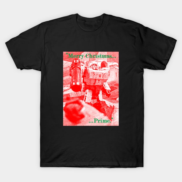 Transformers Christmas T-Shirt by Intrepid Designs